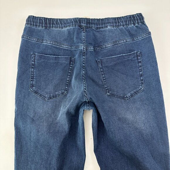 Buffalo by David Bitton Pull On Drawstring Straight Crop Womens size 8 Blue Jean - Picture 5 of 5